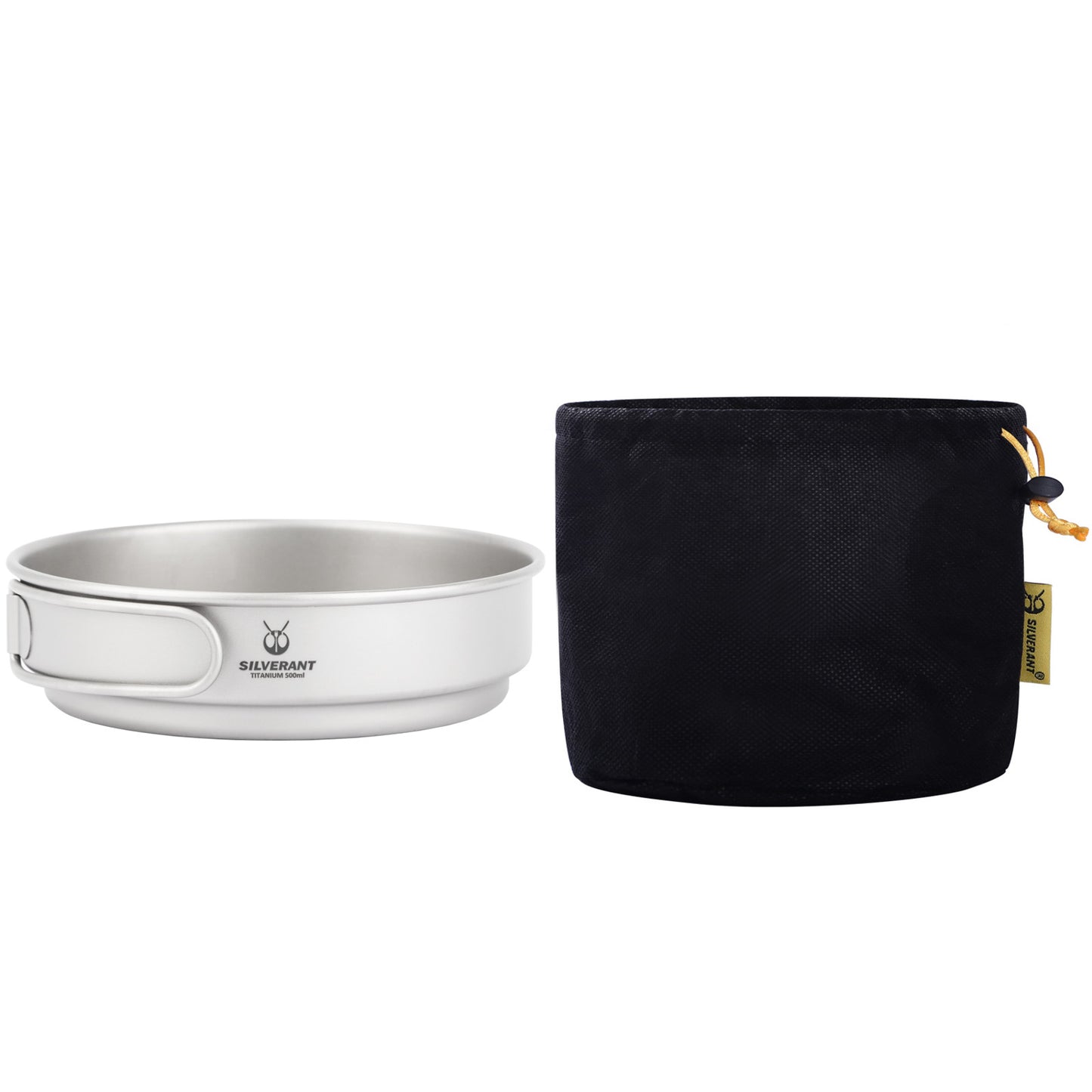 SilverAnt Outdoors Titanium Frying Pan 500ml/17.5 fl oz