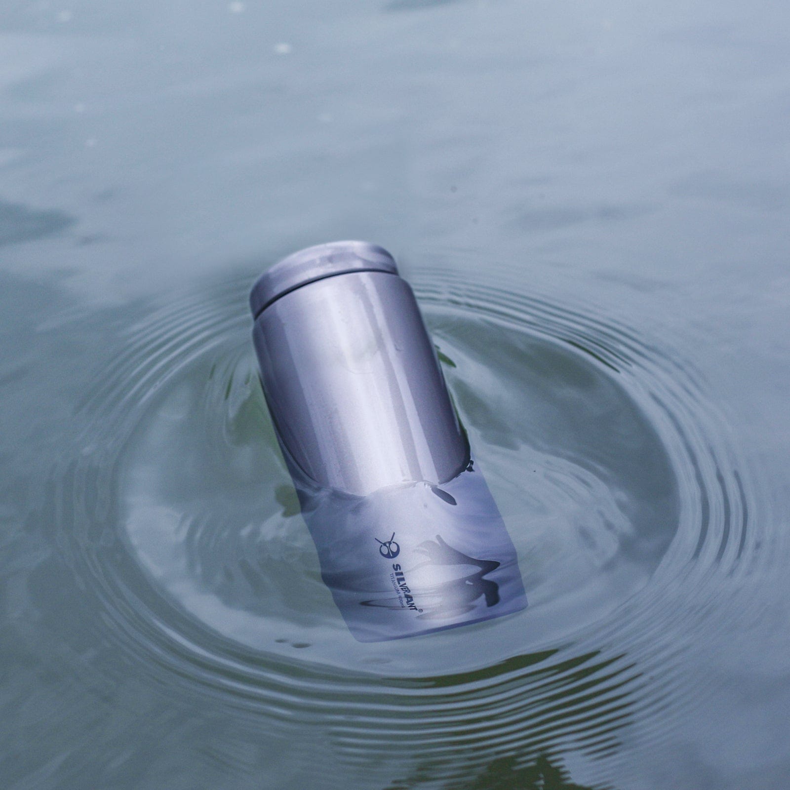 Titanium Water Bottle Wide Mouth Screw Top | SilverAnt