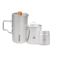 Titanium Coffee French Press Kit with Cup & Grounds Container