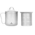 Titanium Double Wall Mug 300ml/10.14fl oz - Classic & Foldable Handles