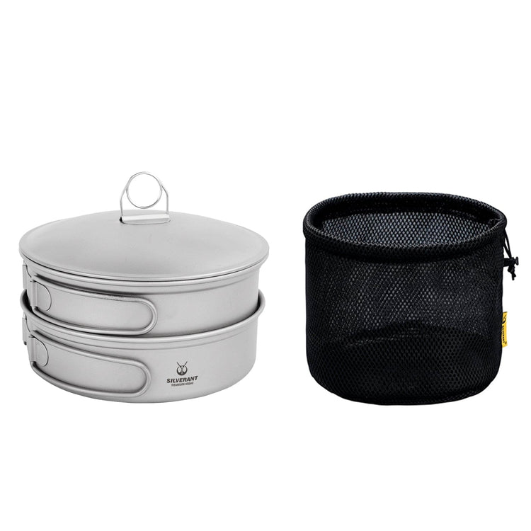 
                  
                    SilverAnt Ultralight 2-Piece Titanium Cookware Set with Drawstring Mesh Bag (included with purchase)
                  
                