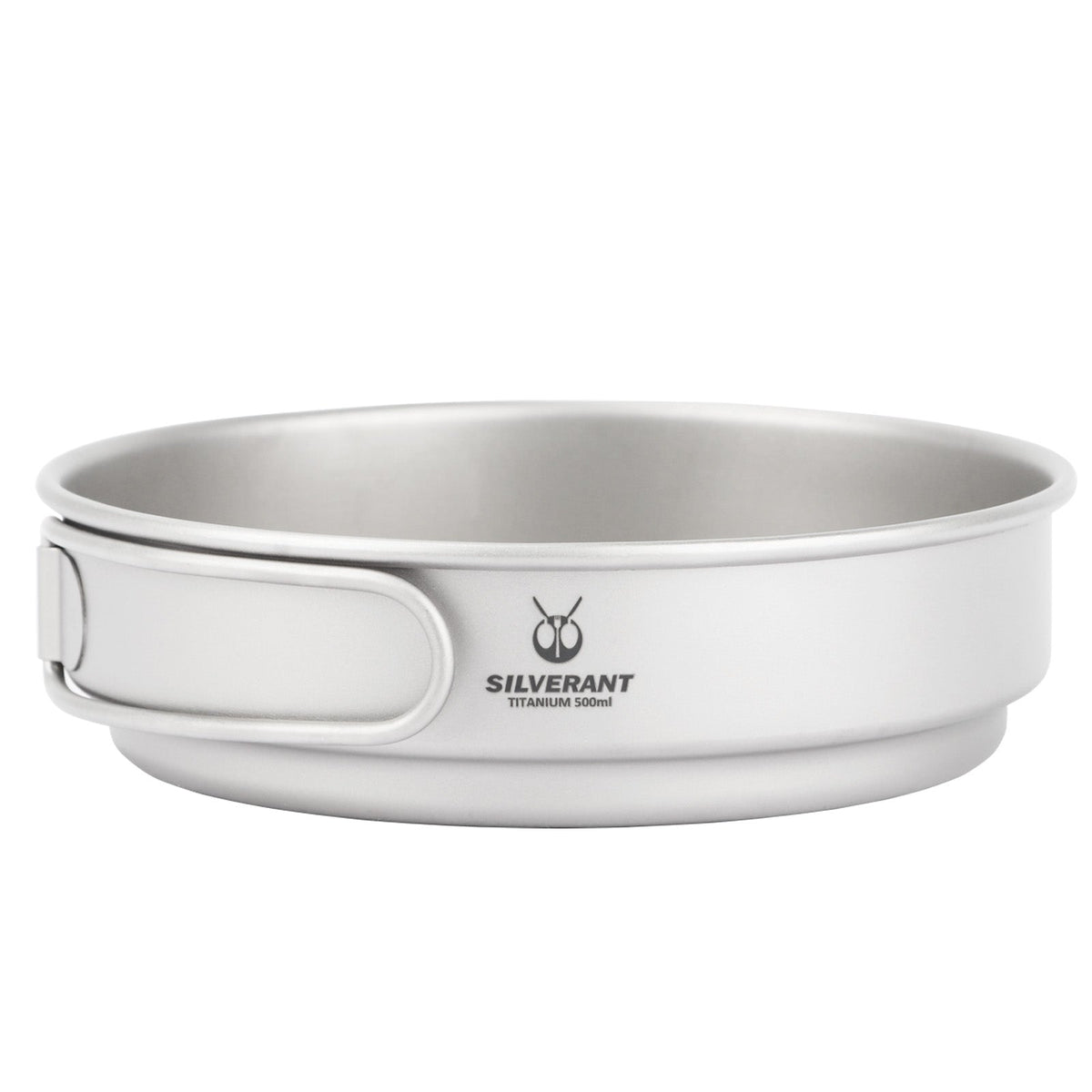 SilverAnt Ultralight 3-Piece Titanium Camping Cookware Set - Frying Pan 500ml/17.5 fl oz