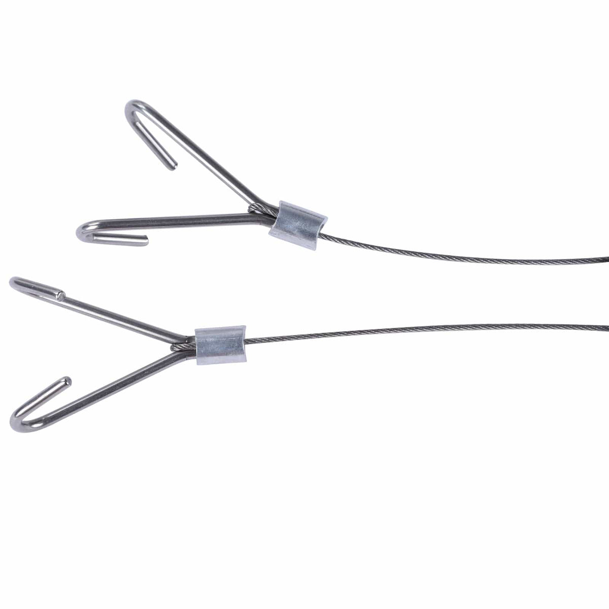 SilverAnt Ultralight Extra Large 2-Piece Titanium Camping Cookware Set With Hanger -  Close-up of hooks for hanging