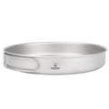 Large 2-Piece Titanium Pot & Pan Camping Cookware Set