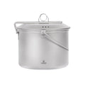 Large Titanium Camping Pot with Lid & Bail Handle 2L/67.63 fl oz
