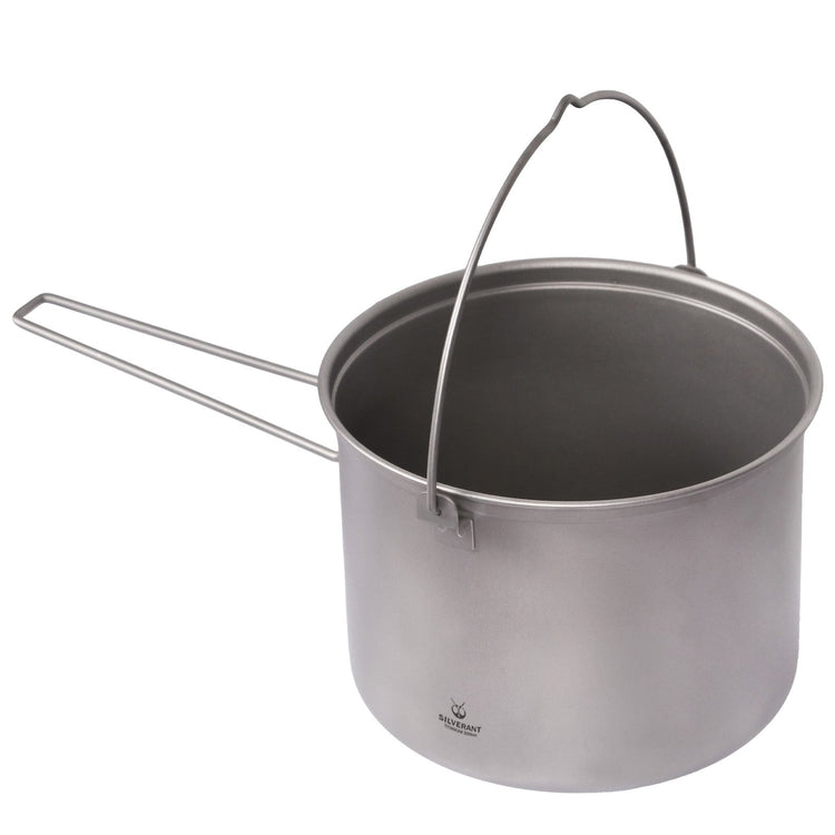
                  
                    SilverAnt Ultralight Large Titanium Camping Pot with Lid & Bail Handle 2L/67.63 fl oz - Large Titanium Camping Pot with Lid 2L/67.63 fl oz
                  
                