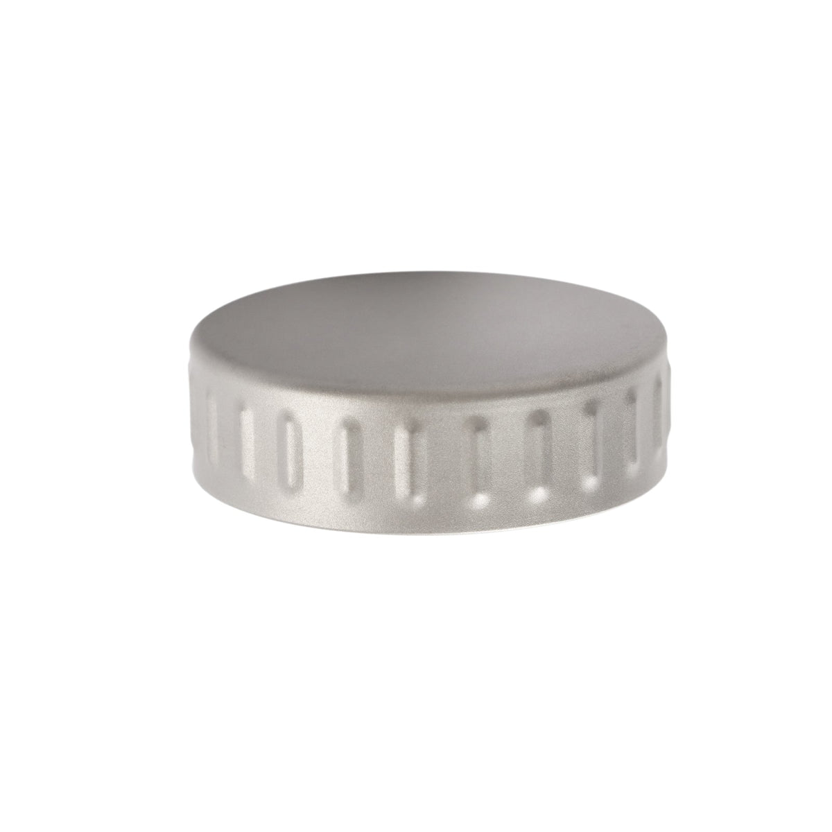 SilverAnt Ultralight Large Titanium Water Bottle (Wide Mouth) - close-up of titanium lid top
