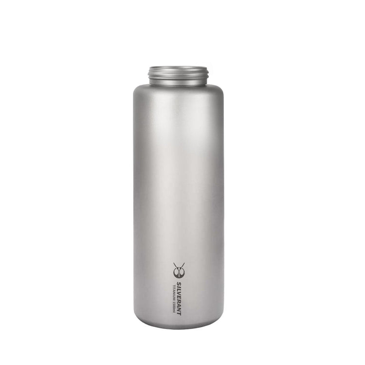 
                  
                    SilverAnt Ultralight Large Titanium Water Bottle (Wide Mouth) 1500ml/52.8 fl oz opened, unscrewed, no lid
                  
                