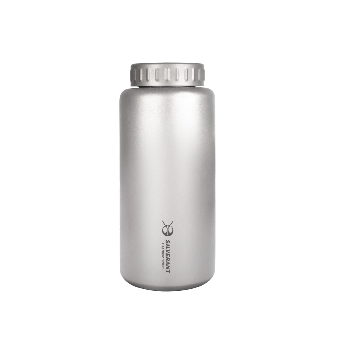 SilverAnt Ultralight Large Titanium Water Bottle (Wide Mouth) - 1200ml/42.2 fl oz on white background 