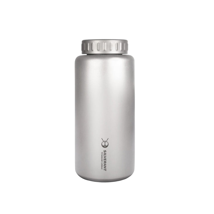
                  
                    SilverAnt Ultralight Large Titanium Water Bottle (Wide Mouth) - 1200ml/42.2 fl oz on white background 
                  
                