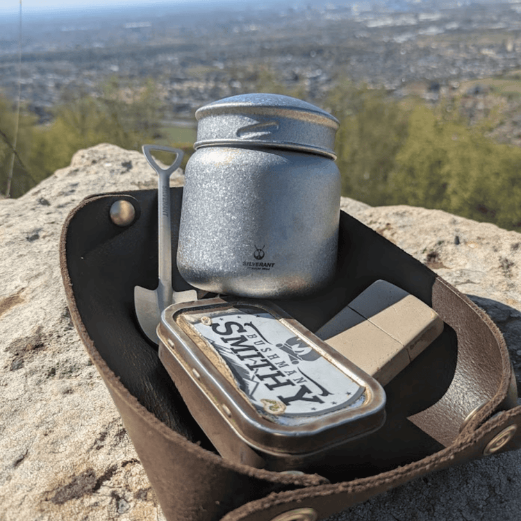 
                  
                    SilverAnt Ultralight Leakproof Titanium Container 280ml / 9.47 fl oz Crystallized (actual product photo, real life use, lifestyle shot)
                  
                