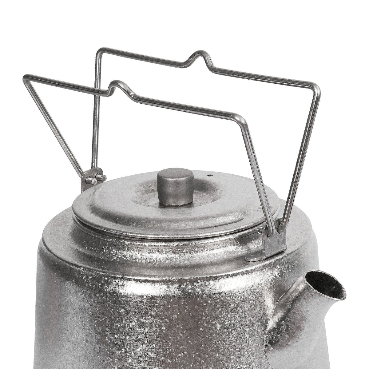 SilverAnt Ultralight Titanium Bushcraft Kettle Crystallized Finish - Close up of two handles