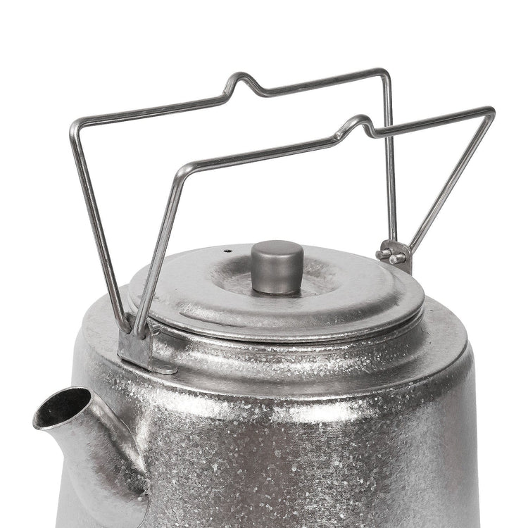 
                  
                    SilverAnt Ultralight Titanium Bushcraft Kettle Crystallized Finish - two handles close-up
                  
                