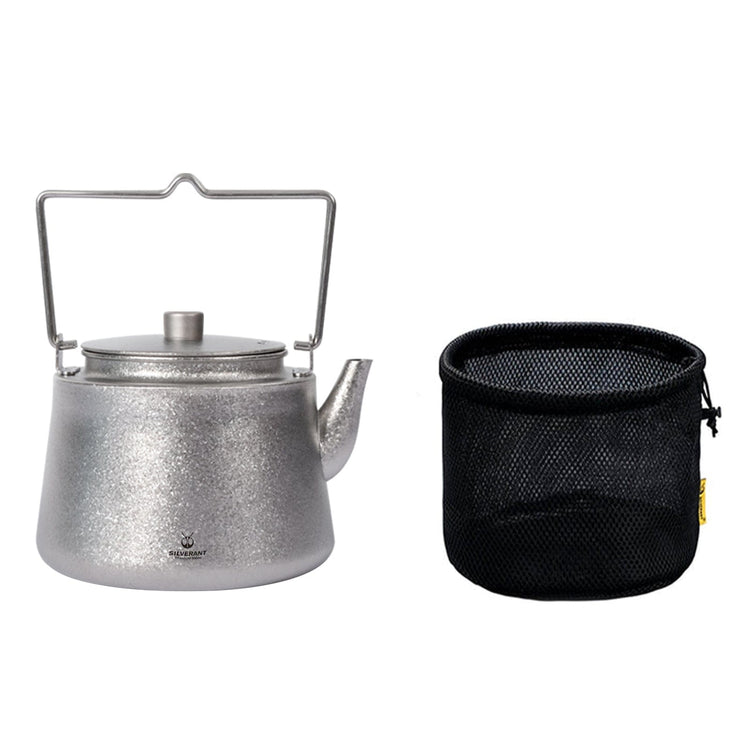 
                  
                    SilverAnt Ultralight Titanium Bushcraft Kettle Crystallized Finish - with drawstring mesh bag (Included with every purchase)
                  
                