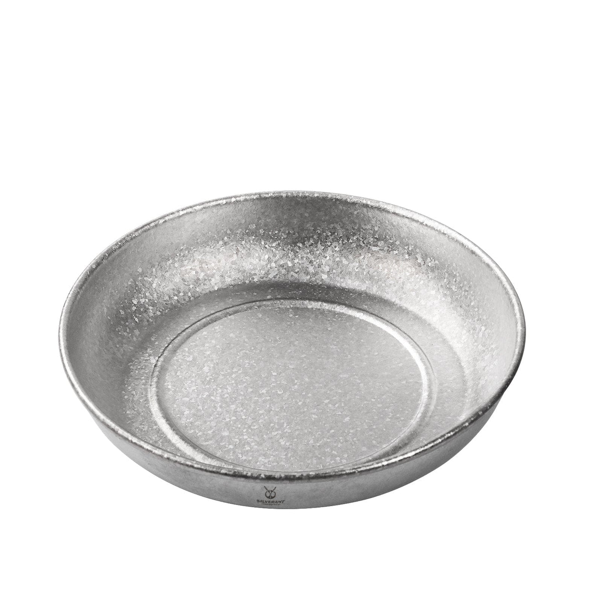 SilverAnt Ultralight itanium Camping Plate with a Crystallized Finish 400ml/13.53 fl oz - inside, angled front view