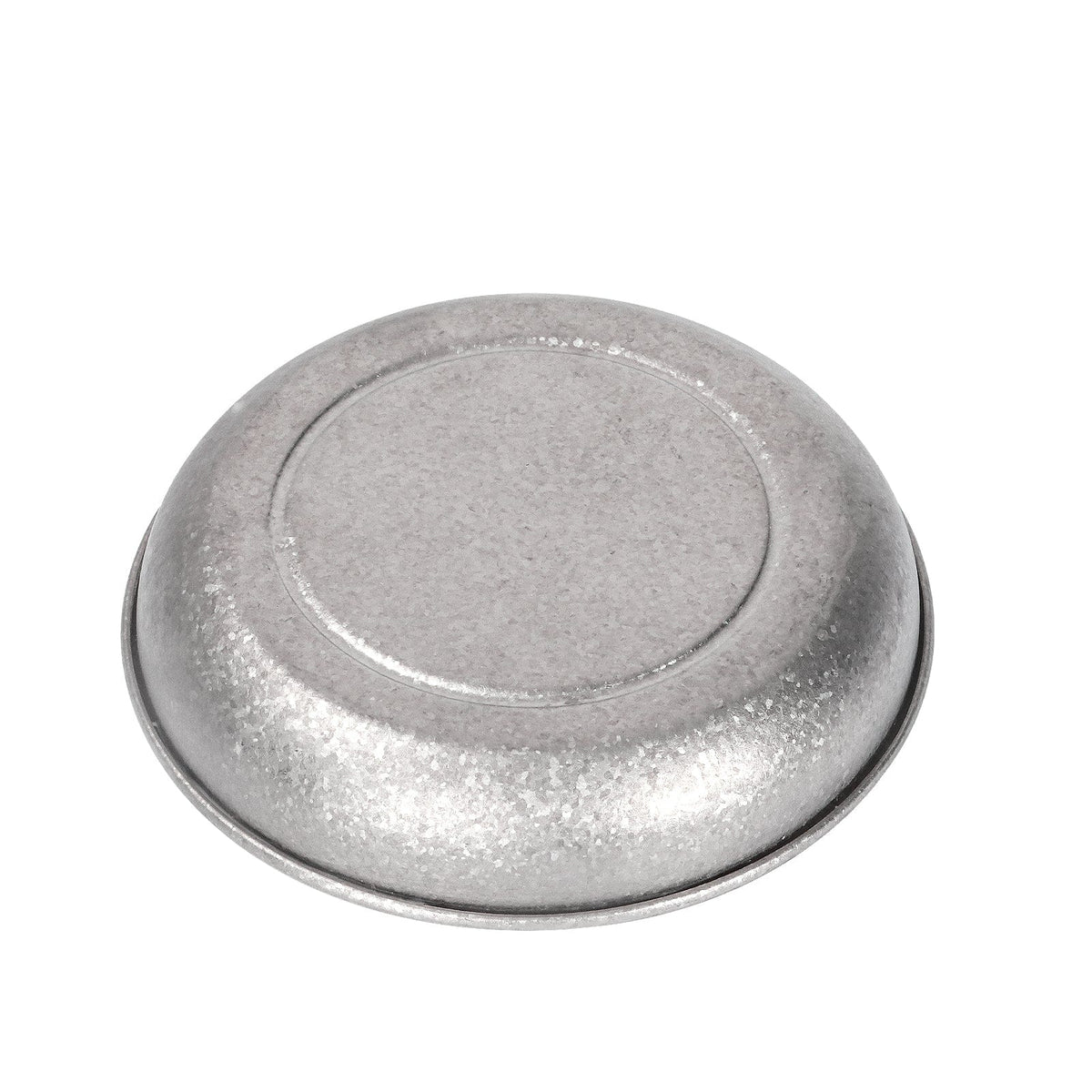 SilverAnt Ultralight Titanium Camping Plate with a Crystallized Finish 300ml/10.14 fl oz - bottom view, upside down