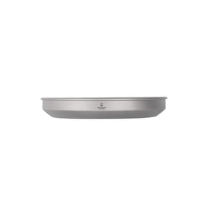 SilverAnt Ultralight Titanium Camping Plate (900ml / 30.43fl oz) on a white background