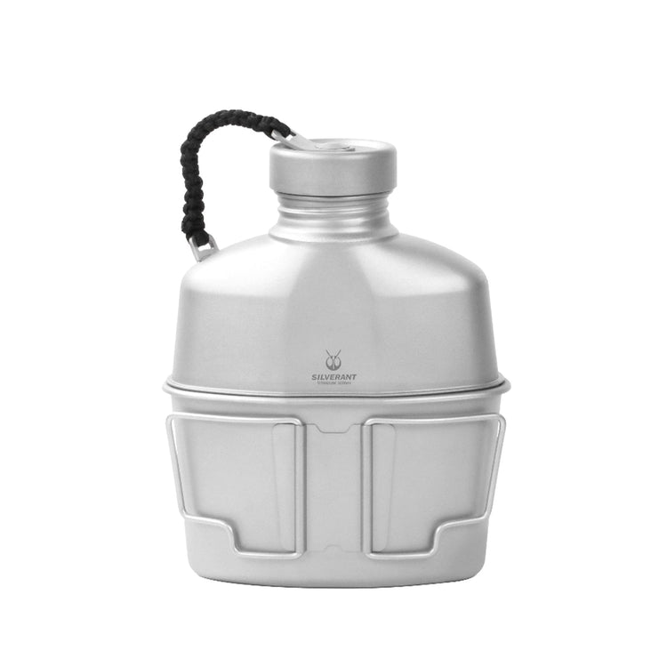 
                  
                    SilverAnt Ultralight Titanium Canteen Military Mess Kit with Paracord - Main image
                  
                