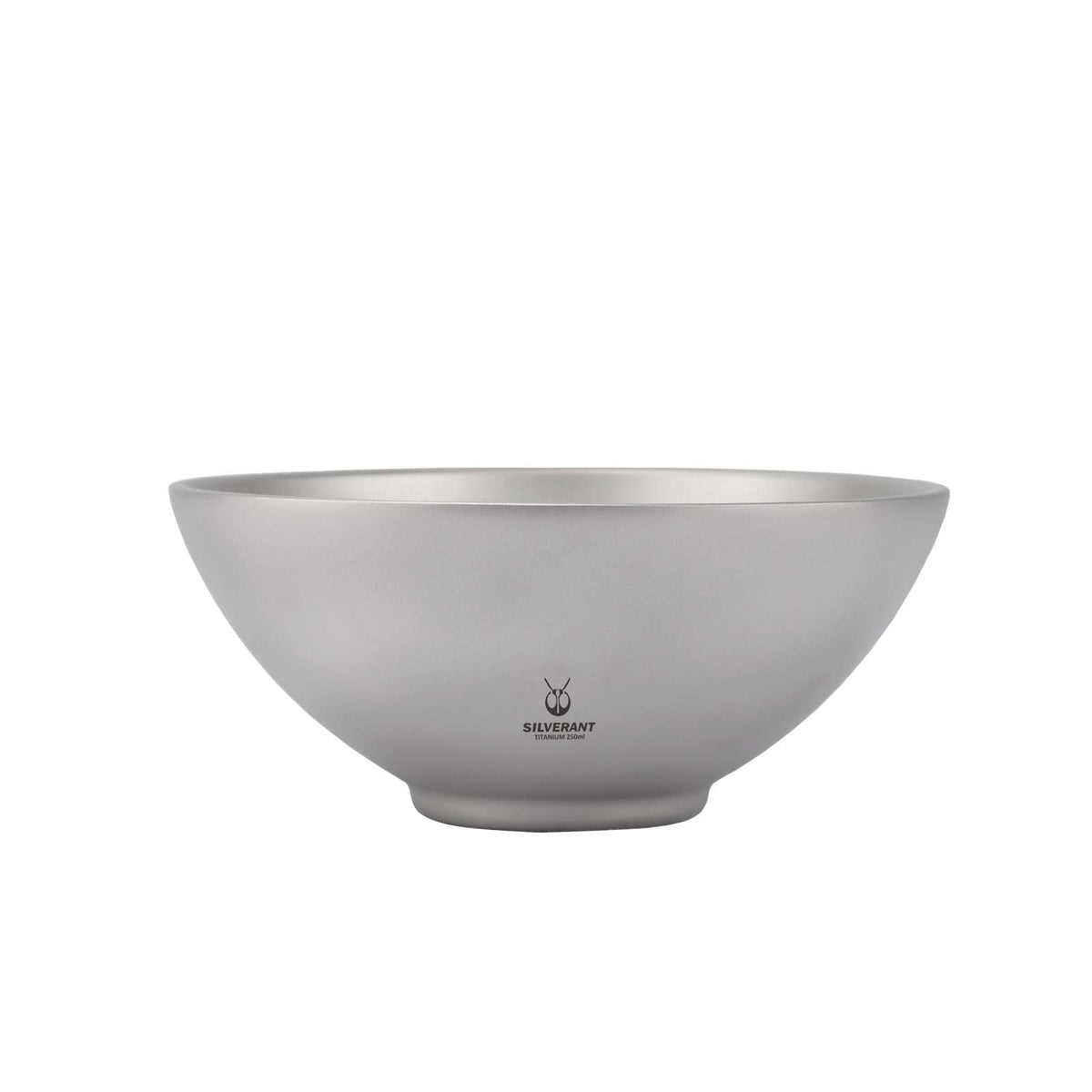 SilverAnt Ultralight Titanium Double-Wall Bowl - 250ml/8.5fl oz, Sandblasted