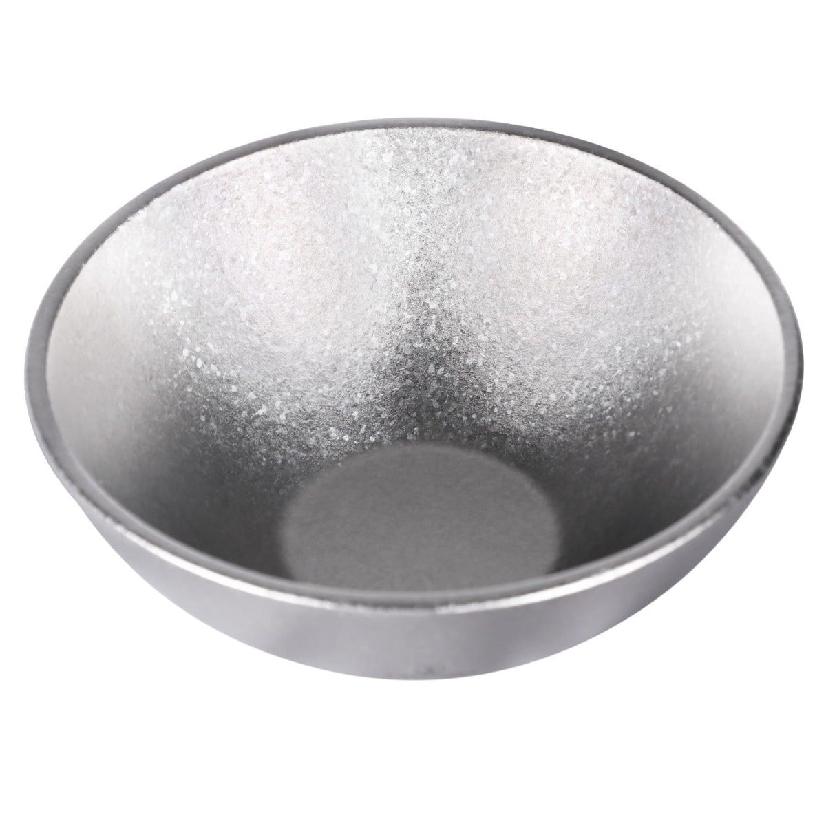 SilverAnt Ultralight Titanium Double-Wall Bowl Crystallized 250ml/8.5fl oz (inside view, close-up)
