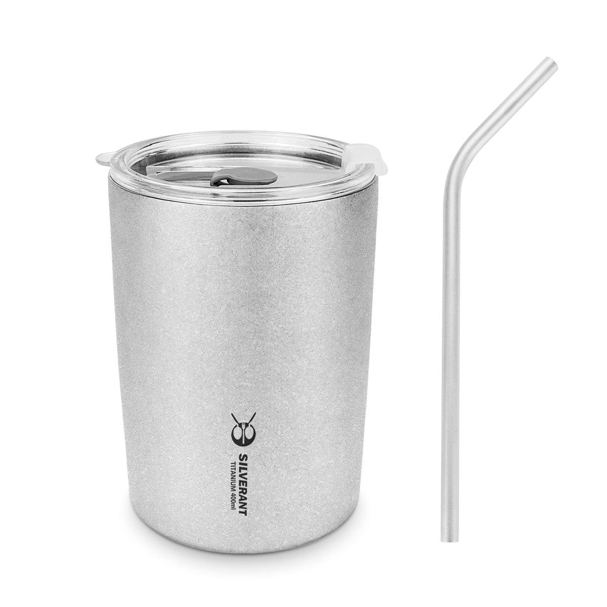 SilverAnt Ultralight Titanium Double-Wall Coffee Cup 400ml/14 fl oz Crystallized - Main image