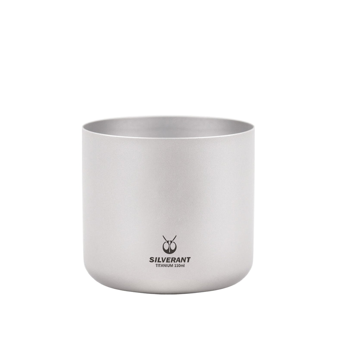 SilverAnt Ultralight Titanium Double Wall Espresso Coffee Cup 110ml/3.71 fl oz Without Handle - Main image