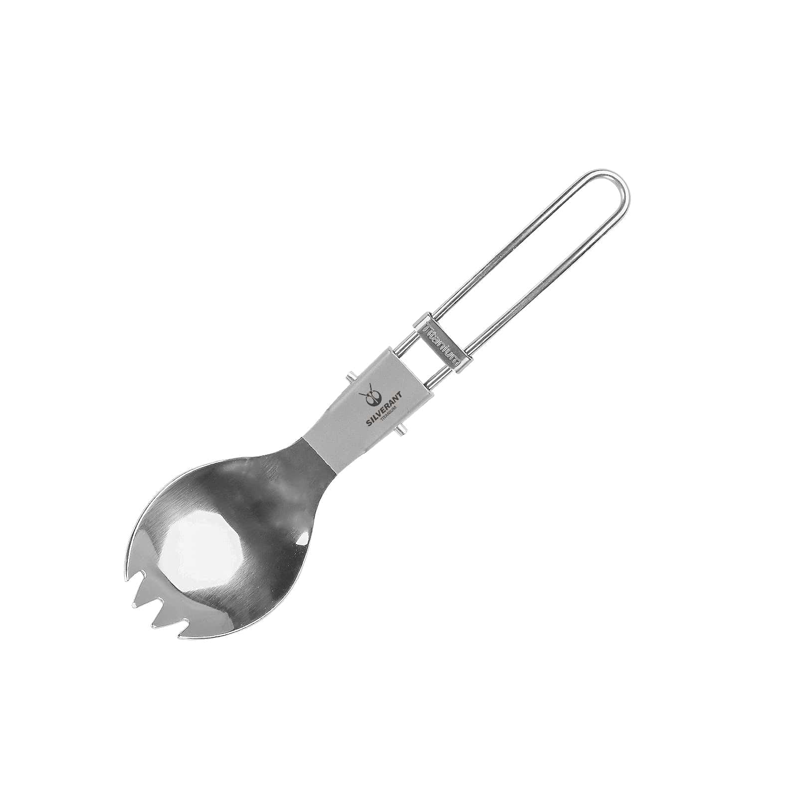 Ultralight Titanium Folding Spork & Spoon | SilverAnt Outdoors