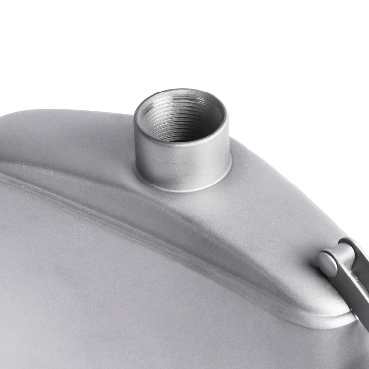 
                  
                    SilverAnt Ultralight Titanium Hip Flask & Funnel (sandblasted) - close-up of flask water opening, showing the screw ridges are on the inside of the mouth)
                  
                
