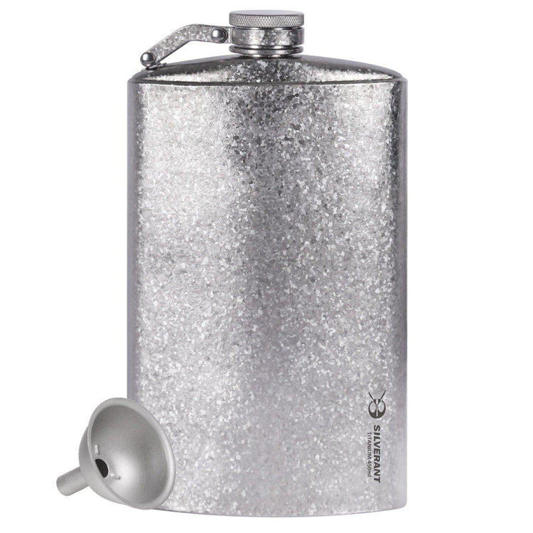
                  
                    SilverAnt Ultralight Titanium Hip Flask & Funnel - 450ml/15.22 fl oz Crystallized (Main image)
                  
                