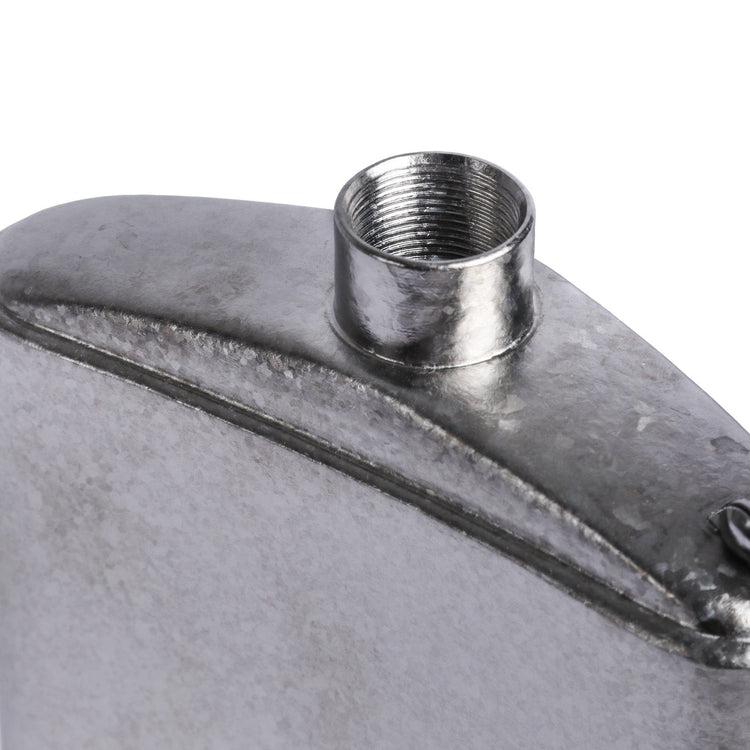 
                  
                    SilverAnt Ultralight Titanium Hip Flask & Funnel - Crystallized 280ml (close-up of  hip flask opening showing screw marks are on the inside)
                  
                