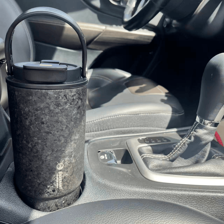 
                  
                    SilverAnt Crystallized Titanium Insulated Tumbler 880ml / 29.76 fl oz - Elegant Black (in car's water bottle compartment)
                  
                