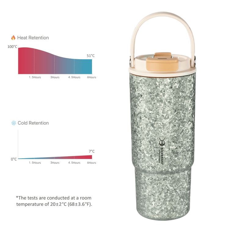 
                  
                    SilverAnt Crystallized Titanium Insulated Tumbler 880ml / 29.76 fl oz - Seafoam Green (heat/cold retention)
                  
                