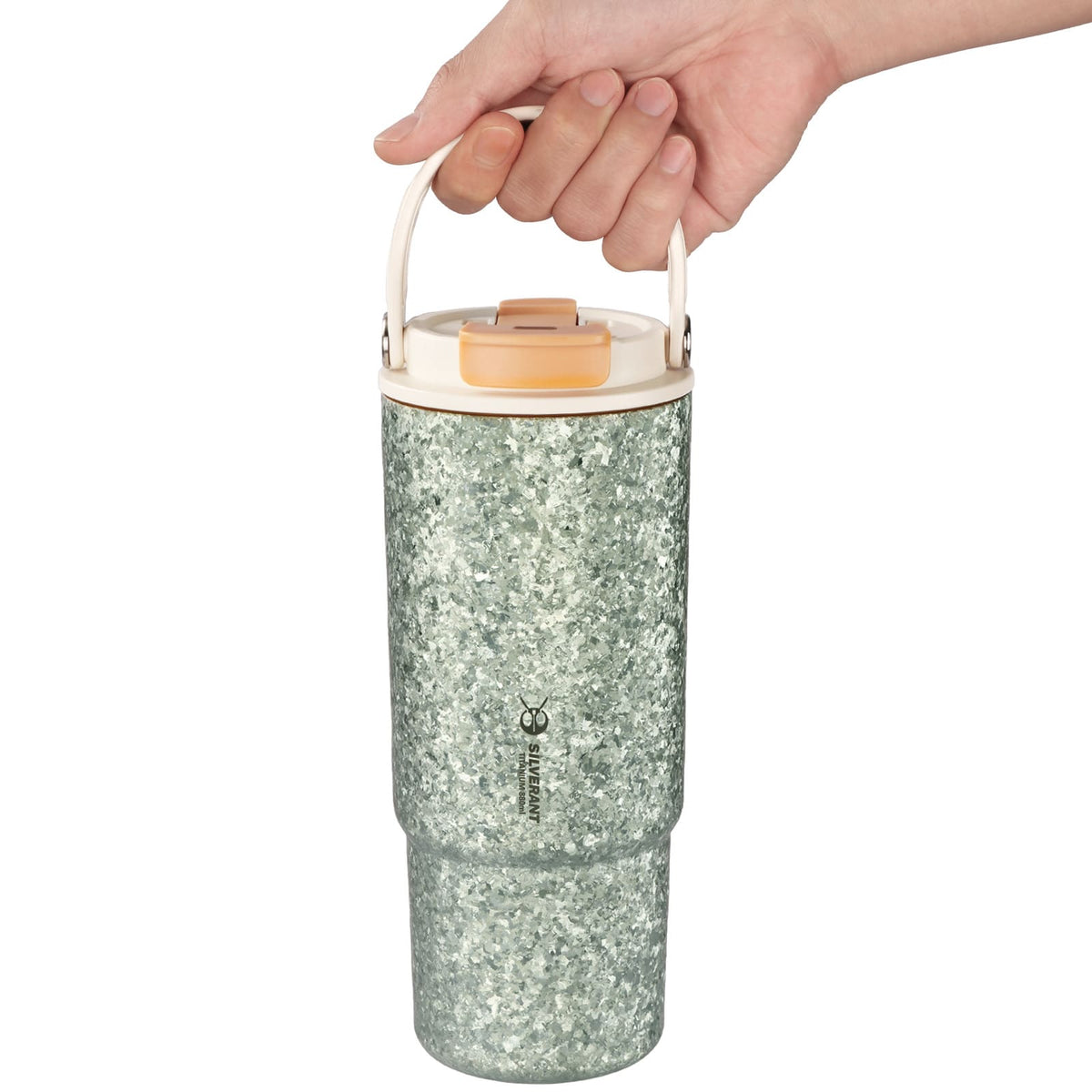 SilverAnt Crystallized Titanium Insulated Tumbler 880ml / 29.76 fl oz - Seafoam Green (on-hand)