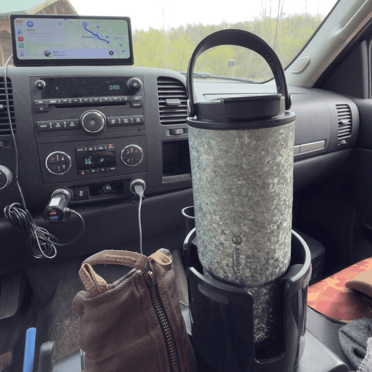 SilverAnt Crystallized Titanium Insulated Tumbler 880ml / 29.76 fl oz - Seafoam Green (green tumbler with black tumbler lid)