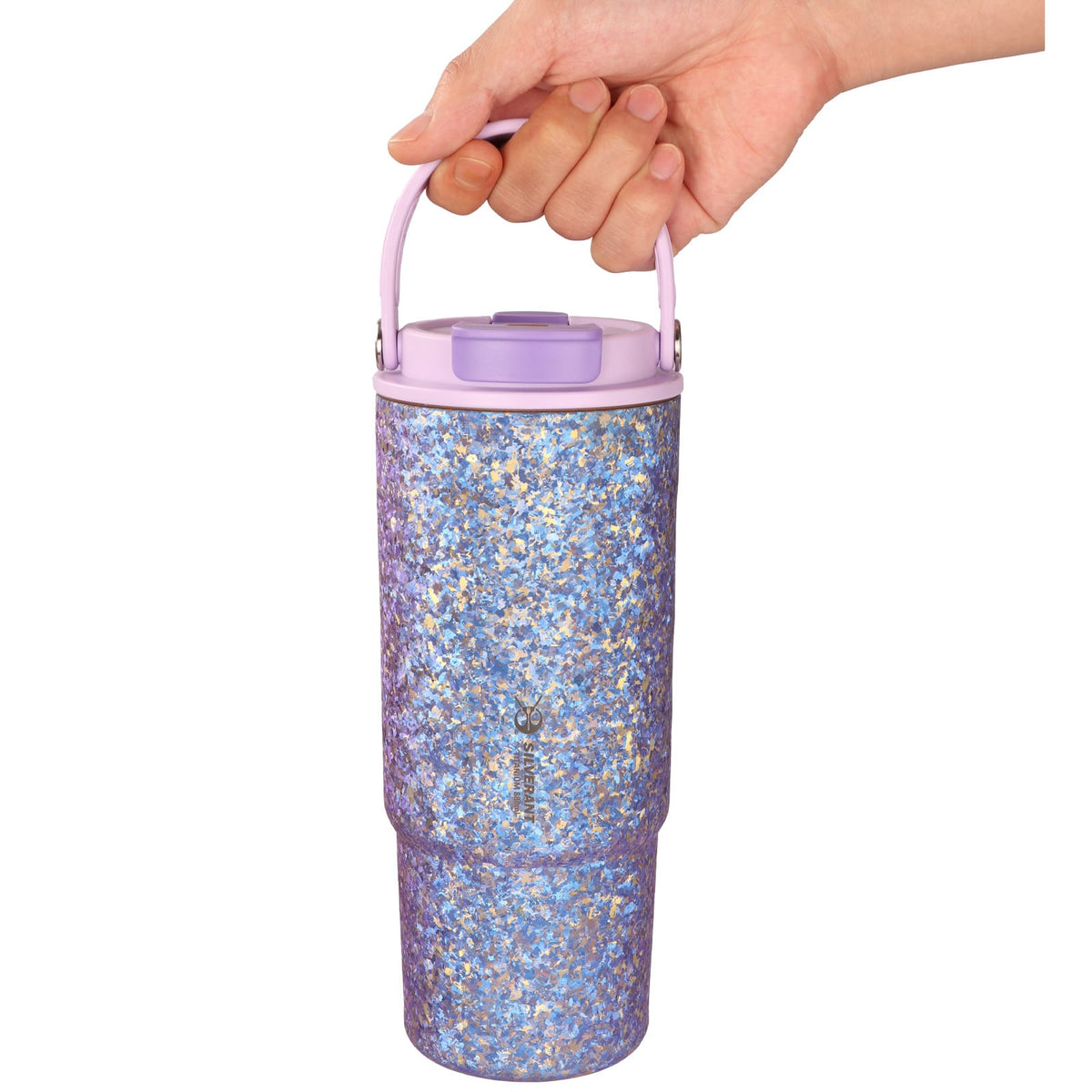 SilverAnt Crystallized Titanium Insulated Tumbler 880ml / 29.76 fl oz – Purple/Blue-Violet (on-hand)