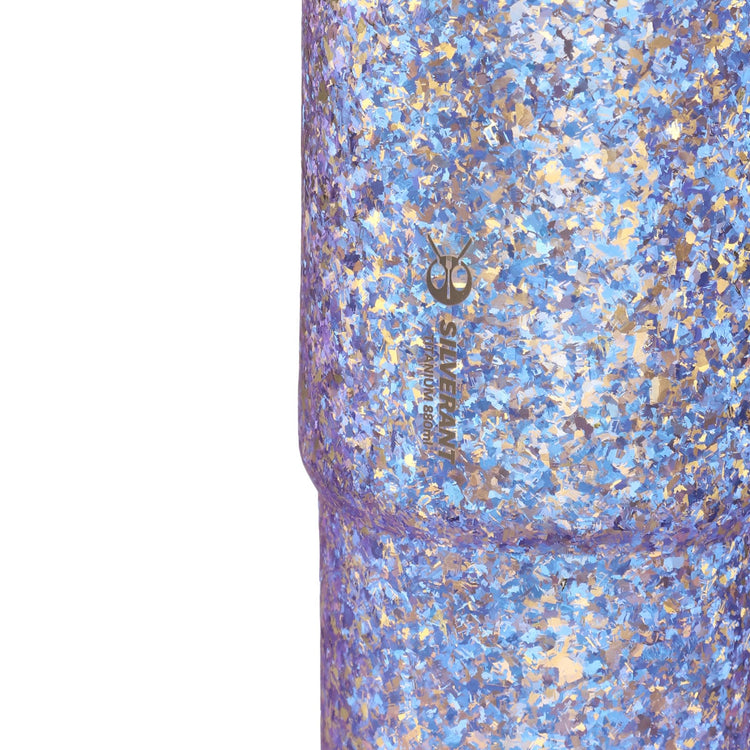 
                  
                    SilverAnt Crystallized Titanium Insulated Tumbler 880ml / 29.76 fl oz – Purple/Blue-Violet (close-up of silverant branding, purple anodized finish)
                  
                