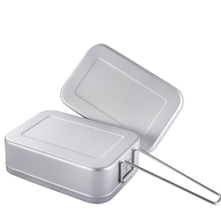 
                  
                    SilverAnt Ultralight Titanium Mess Tins - Large Mess Tins upside down
                  
                