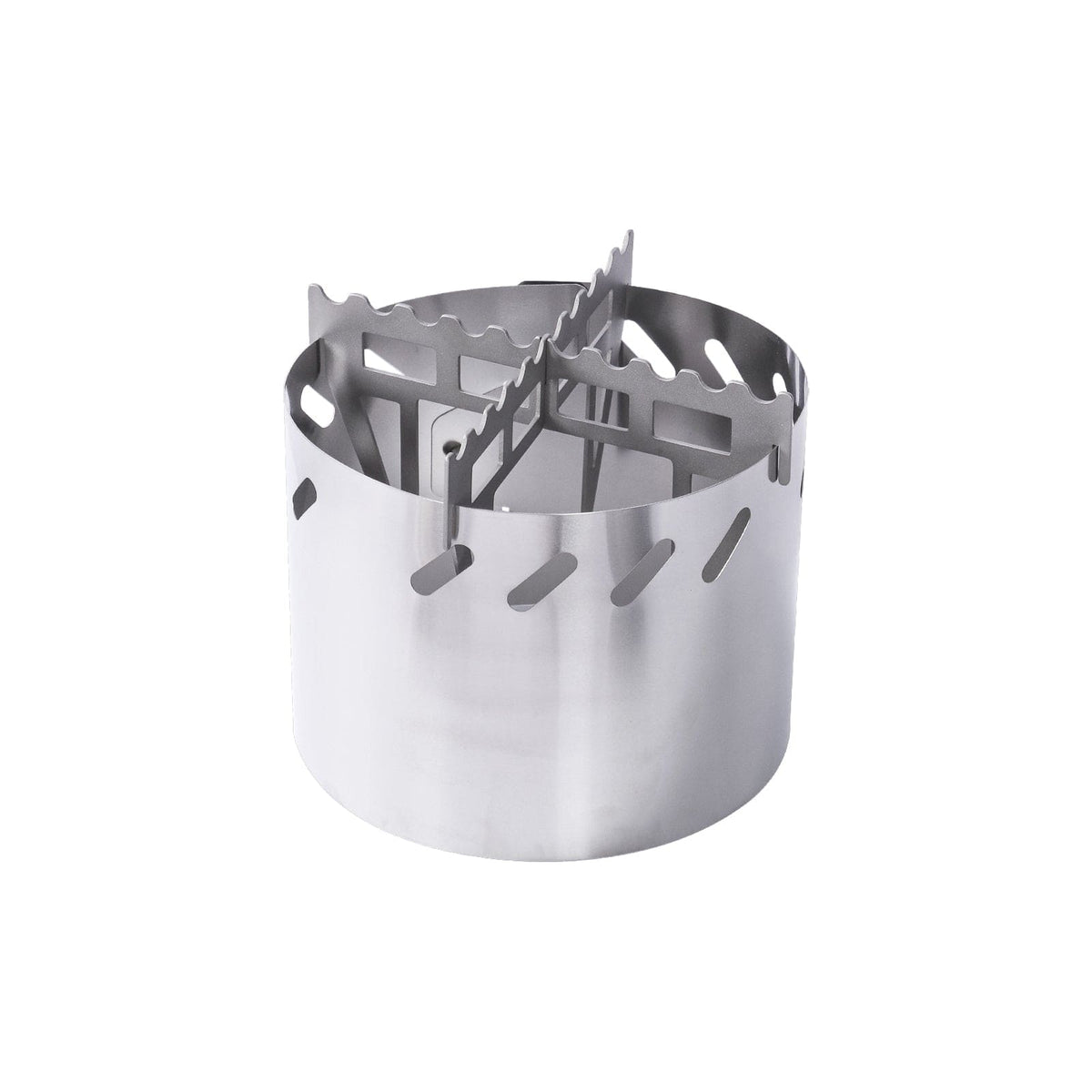 SilverAnt Ultralight Titanium Multi-Fuel Alcohol Stove Kit - Cross stand and windshield