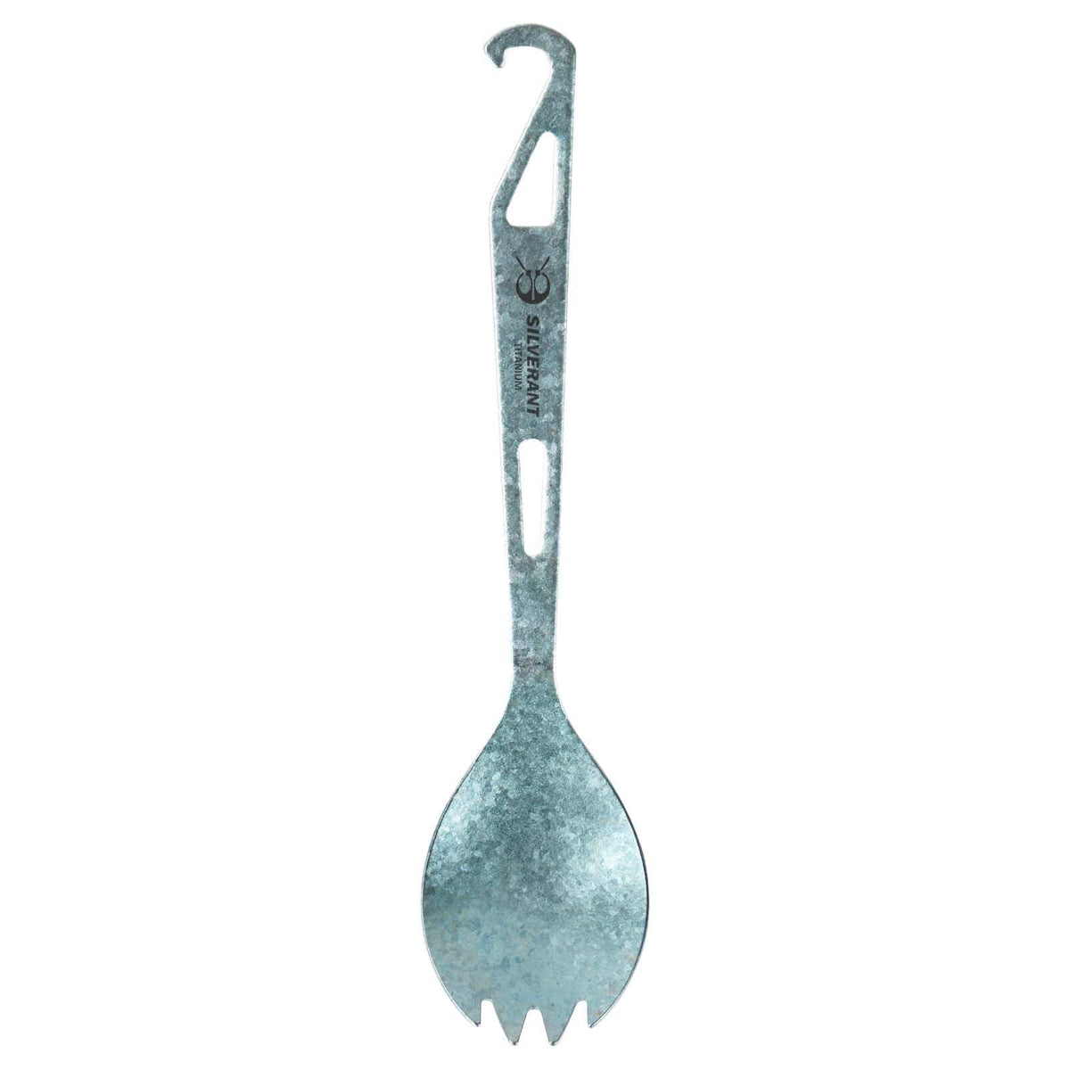 SilverAnt Ultralight Titanium Spork with Bottle Opener Anodized Blue - main image