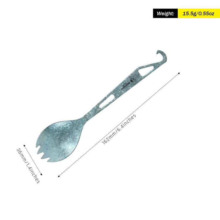 
                  
                    SilverAnt Ultralight Titanium Spork with Bottle Opener Anodized Blue - weight and dimensions
                  
                