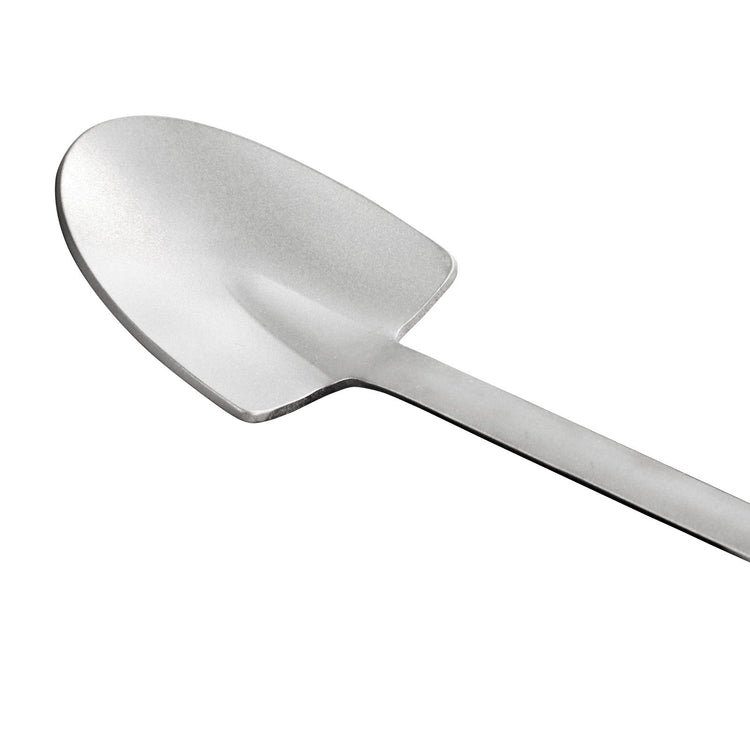 
                  
                    SilverAnt Ultralight Titanium Square & Spade Shovel Cutlery Utensils - Spade shovel (close-up of spade shovel end)
                  
                