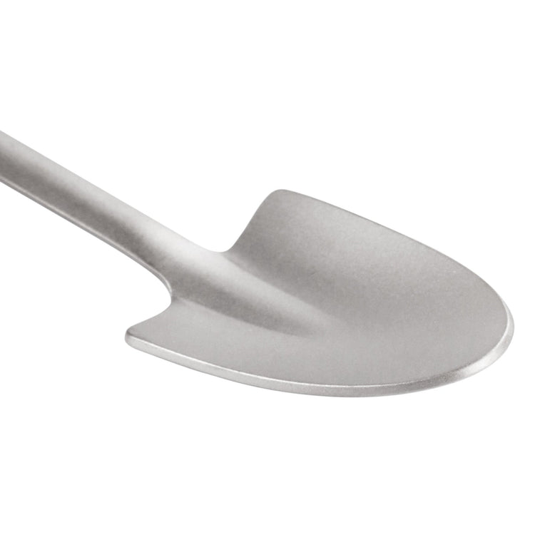 
                  
                    SilverAnt Ultralight Titanium Square & Spade Shovel Cutlery Utensils - Spade shovel (alternate close-up angle of shovel end)
                  
                
