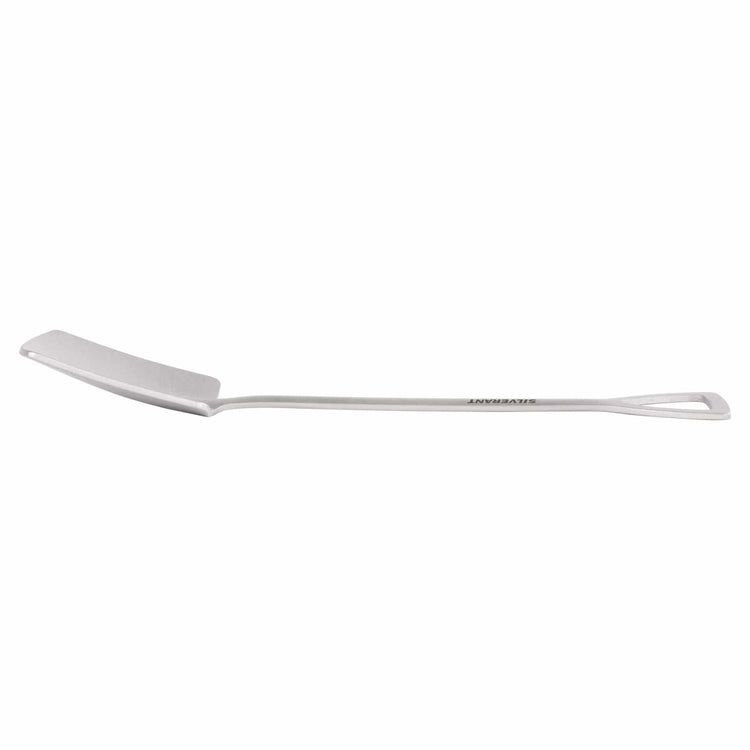 
                  
                    SilverAnt Ultralight Titanium Square & Spade Shovel Cutlery Utensils - Square shovel side view angle, laid down
                  
                