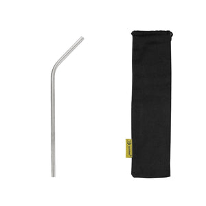 SilverAnt Ultralight Titanium Straw Sandblasted with black drawstring pouch (included with pouch)
