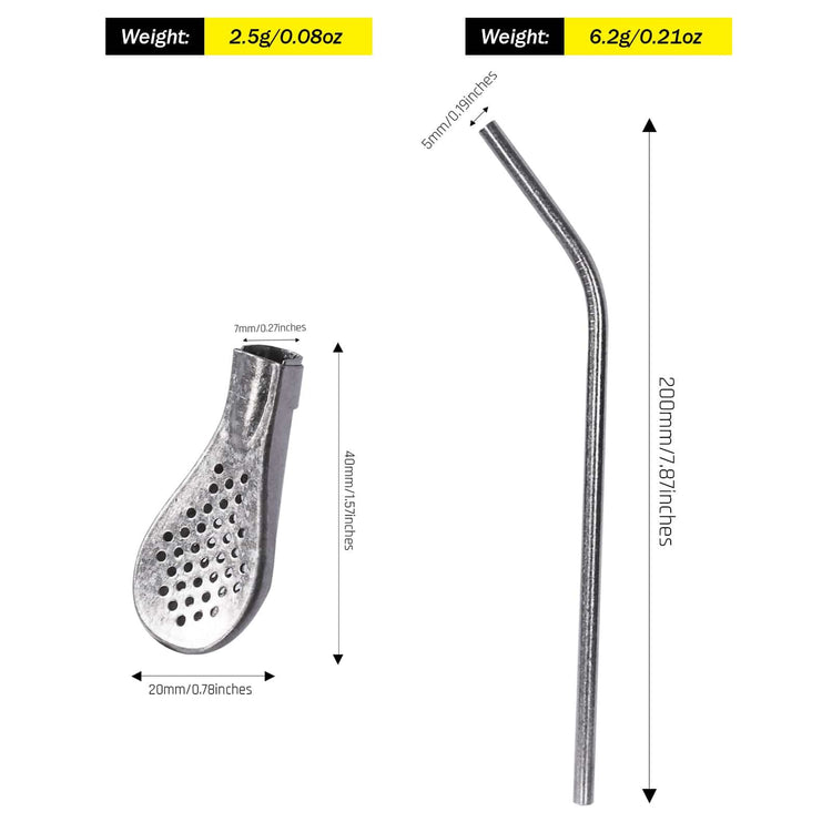 
                  
                    SilverAnt Ultralight Titanium Straws Crystallized with Strainer, Long - weight and dimensions
                  
                