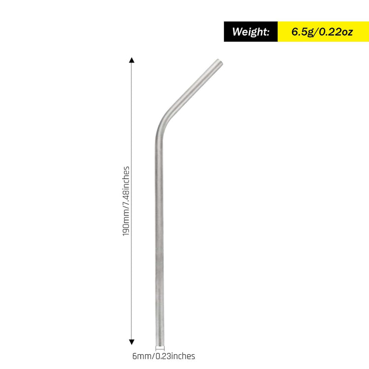 SilverAnt Ultralight Titanium Straw Sandblasted - weight and dimensions