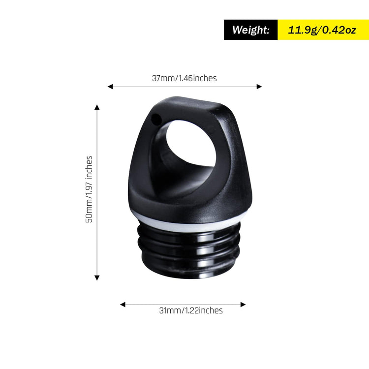 
                  
                    SilverAnt Ultralight Titanium Water Bottle 600ml/21 fl oz Slim - Black Plastic Lid/Cap weight, dimensions
                  
                