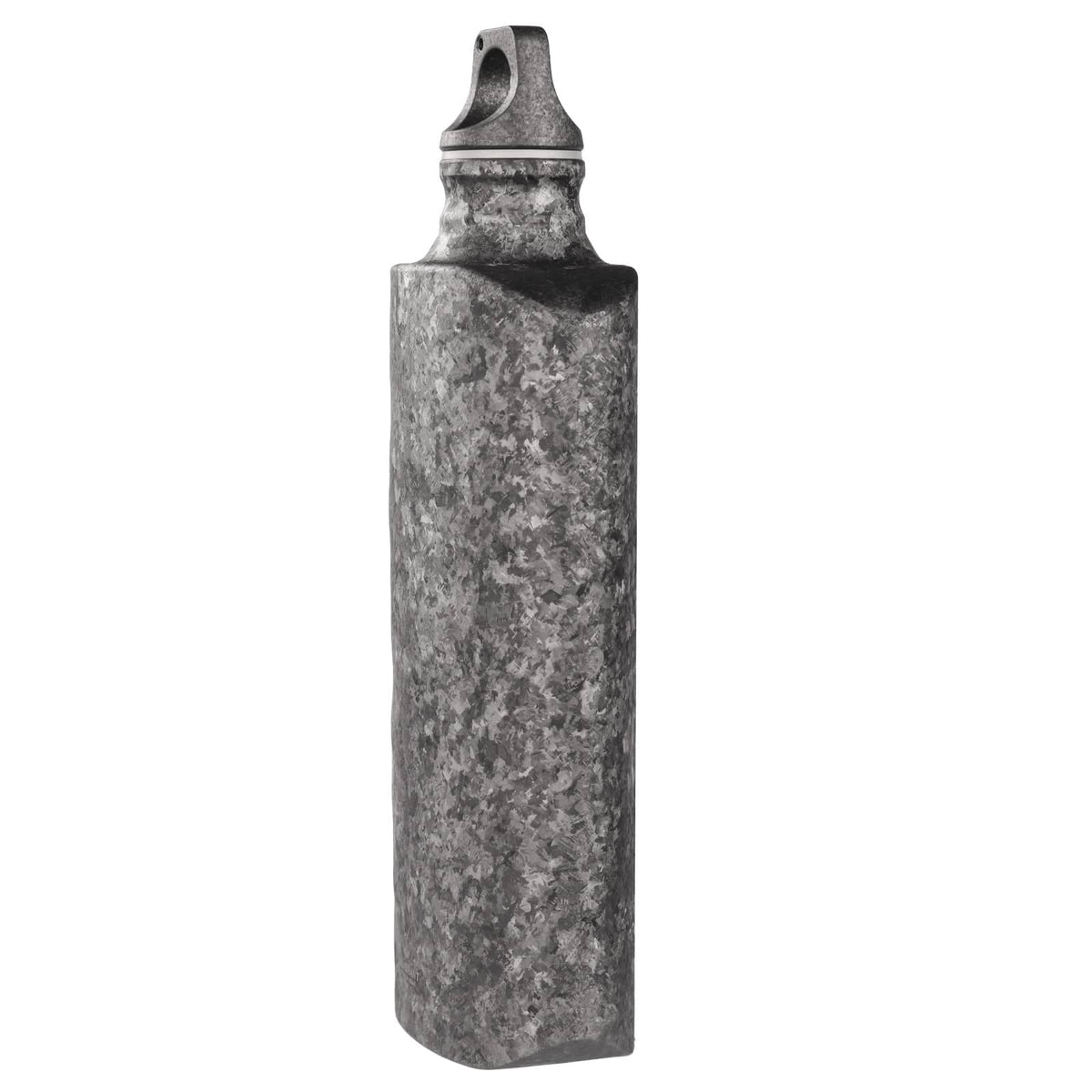 SilverAnt Ultralight Titanium Water Bottle 800ml/28.16 fl oz (Slim Crystallized Black) - Side view 