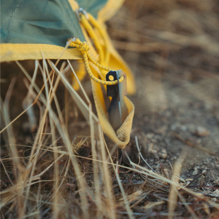 
                  
                    SilverAnt Ultralight Y-Shape Titanium Tent Stake Solo - Actual product photo, in use, lifestyle shot
                  
                