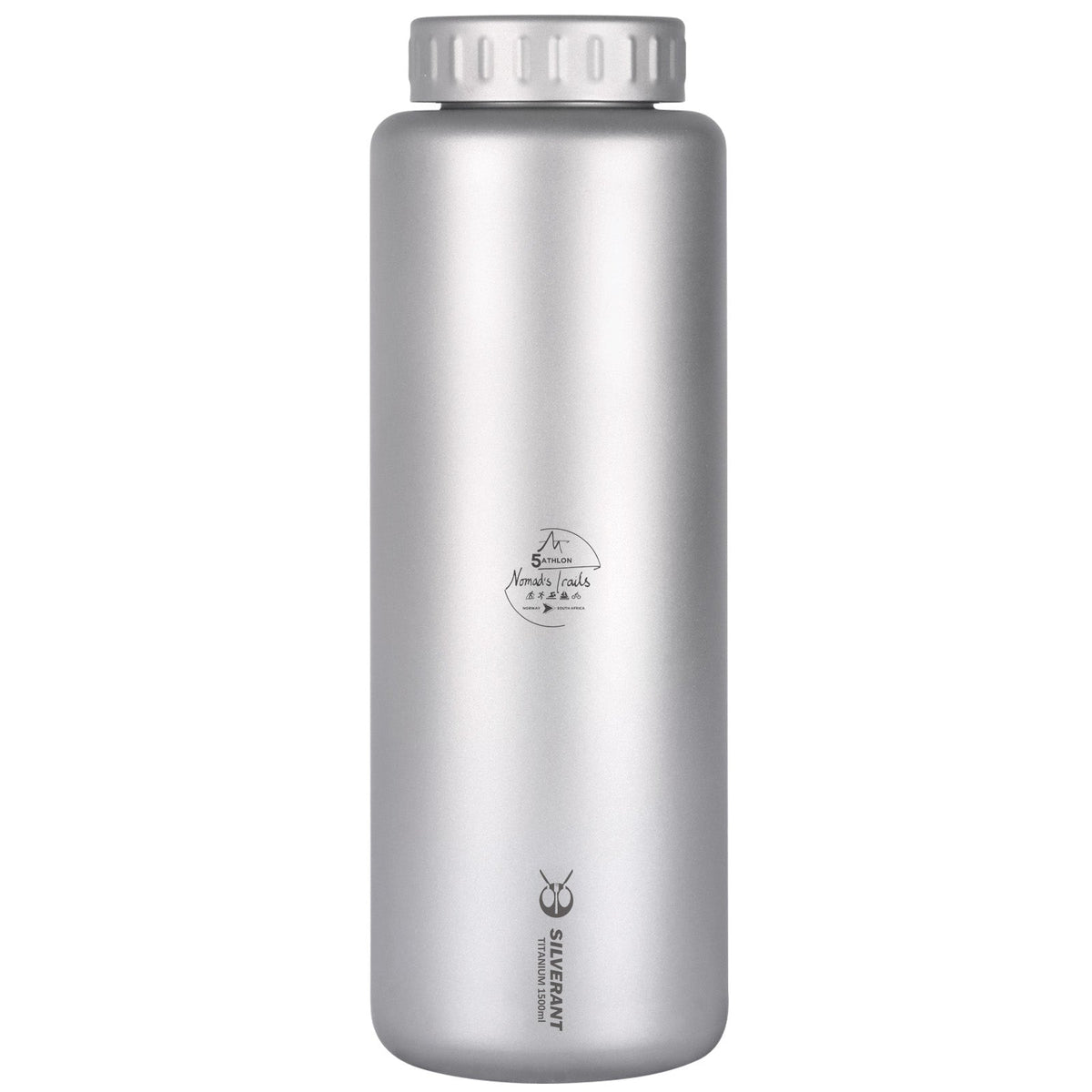 SilverAnt X 5Athlon Nomads Trails Collaboration - SilverAnt Large Wide Mouth Titanium Water Bottle main image